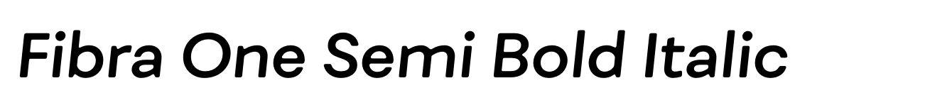 Fibra One Semi Bold Italic image